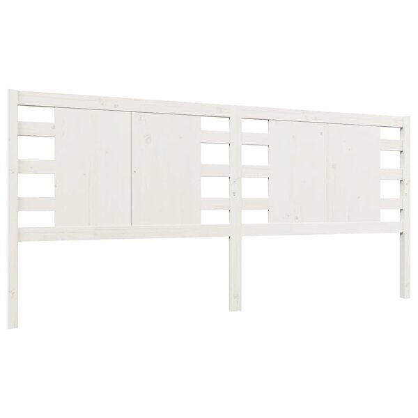 vidaXL Tête de lit Blanc 186x4x100 cm Bois massif de pin