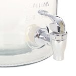 vidaXL Distributeur d'eau XXL avec robinet Transparent 8 L Verre