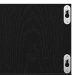 vidaXL Étagère Murale Chêne noir 100 x 18 x 18 cm Bois d'ingénierie