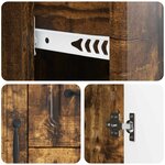 vidaXL Buffet Chêne fumé 89 x 34 5 x 57 cm Bois d'ingénierie