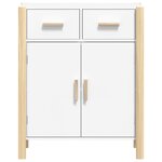 vidaXL Buffet Blanc 62x38x75 cm Bois d'ingénierie