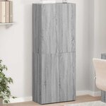 vidaXL Armoire de classement sonoma gris 60x32x153cm bois d'ingénierie