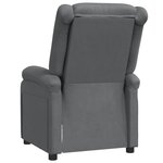 vidaXL Fauteuil inclinable Gris Similicuir