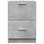vidaXL Armoire d'évier gris béton 40x37x59 cm bois d'ingénierie