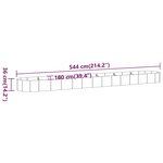 vidaXL Lit surélevé de jardin Acier galvanisé Anthracite