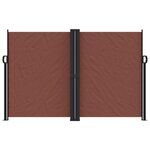 vidaXL Auvent latéral rétractable marron 160x1000 cm