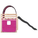 vidaXL Lit superposé sans matelas avec toboggan et rideaux 90x190 cm