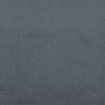 vidaXL Cadre de lit Dover gris foncé 120x200 cm velours