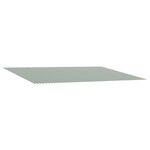 vidaXL Toile de rechange pour auvent Vert et blanc 400 × 300 cm