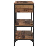 vidaXL Table console avec tiroir Marron 100 x 34 5 x 75 cm bois