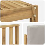 vidaXL Ensemble de canapés d'extérieur 4 pc Blanc et gris clair