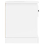 vidaXL Table de chevet blanc brillant 39x39x47 5 cm Bois d’ingénierie