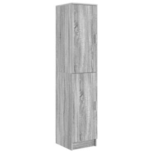 vidaXL Highboard Sonoma gris 35 x 39 x 168 cm Bois d'ingénierie