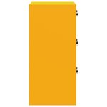 vidaXL Cabinet de Dossier Jaune moutarde 44 x 50 x 106.5 cm