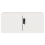 vidaXL Classeur blanc 90x40x130 cm acier