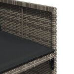 vidaXL Ensemble à manger de jardin 5 Pièces coussins gris résine tressée
