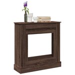 VidaXL Cadre de cheminée chêne marron 90x30x90 cm bois d'ingénierie
