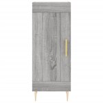 vidaXL Buffet haut Sonoma gris 34 5x34x180 cm Bois d'ingénierie