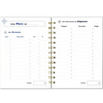 Carnet Budget À Spirales A5 - 192 Pages - Bleu Marine - Draeger paris
