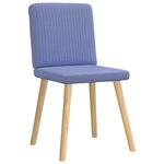 vidaXL Chaises à manger lot de 6 bleu jean tissu