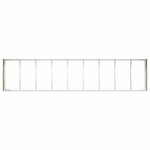 vidaXL Jardinière blanc 360x80x40 cm acier