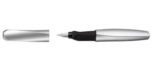 Twist stylo plume Pointe Moyenne Argent/noir PELIKAN