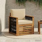 vidaXL Sofa de milieu extérieur Naturel