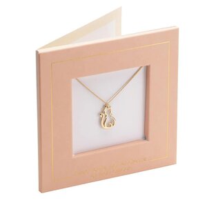 Carte bijou - collier chaton ajouré - draeger paris