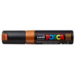 Marqueur pointe large biseautée pc8k 8mm bronze POSCA