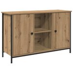 vidaXL Meuble TV chêne artisanal 101 x 35 x 65 cm Bois d'ingénierie