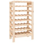 vidaXL Casier à vin 61 5x30x107 5 cm Bois de pin massif