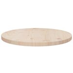 vidaXL Dessus de table Ø50x2 5 cm Bois de pin massif