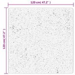 vidaXL Tapis shaggy PAMPLONA poils longs moderne bleu 120x120 cm