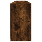 vidaXL Buffet avec lumières LED chêne fumé 181 5x37x67 cm