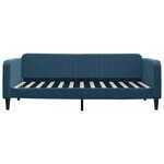 vidaXL Lit de repos sans matelas bleu 100x200 cm velours