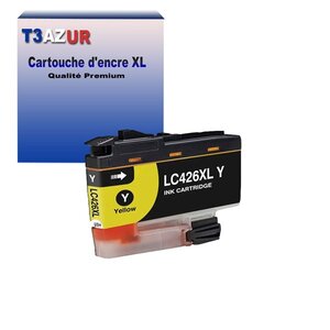 T3AZUR- Cartouche compatible avec Brother LC426 XL pour Brother Mini 19 Biz-Step Jaune