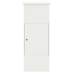 vidaXL Boîte de dépôt de colis Blanc 44.5 x 29 x 110.5 cm Acier