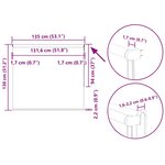 vidaXL Store enrouleur occultant largeur du tissu 131 6 cm polyester