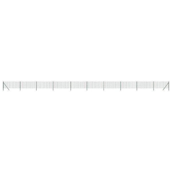 vidaXL Clôture en treillis métallique vert 0 8x25 m acier galvanisé