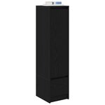 vidaXL Buffet haut chêne noir 29 5x34x119 5 cm bois d'ingénierie