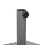 vidaXL Base de parasol extérieur Réglable Aspect bois gris foncé