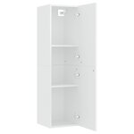vidaXL Meuble TV Blanc 30 5x30x110 cm Bois d’ingénierie