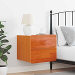 vidaXL Table de chevet Marron cire 39 x 34 x 33 cm Bois de pin massif