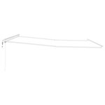 vidaXL Auvent Blanc 4 5 × 3 5 m Métal