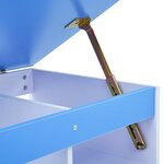 vidaXL Bureau pour enfants Inclinable Bleu et blanc