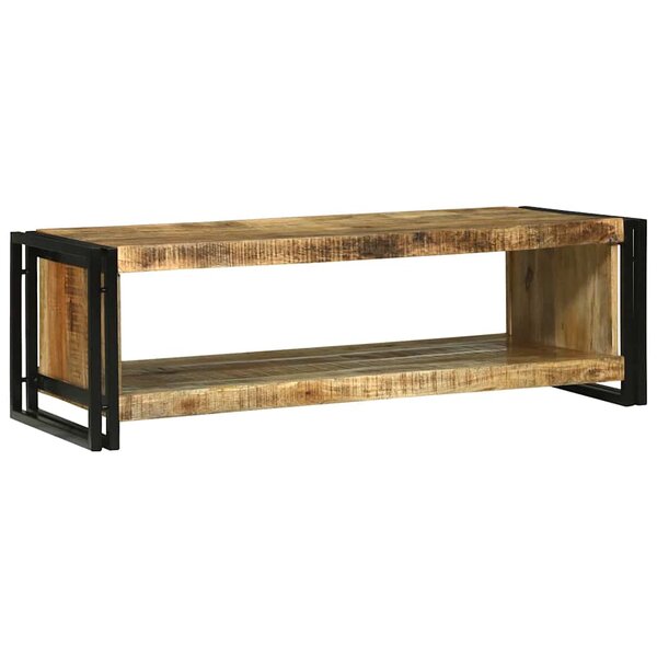 vidaXL Table Basse 120x50x38 cm Bois Massif de Mangue