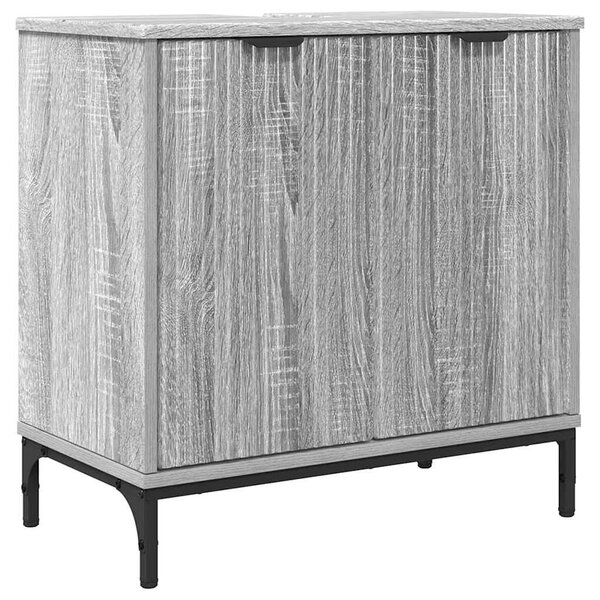 vidaXL Meuble de Lavabo de Salle de Bain avec stockage Sonoma gris