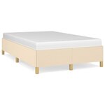 vidaXL Cadre de lit sans matelas crème 120x200 cm tissu