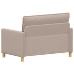 vidaXL Canapé Gris clair 126 x 81 x 87 5 cm Tissu
