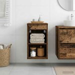 vidaXL Meuble de Salle de Bain In-between Bois ancien